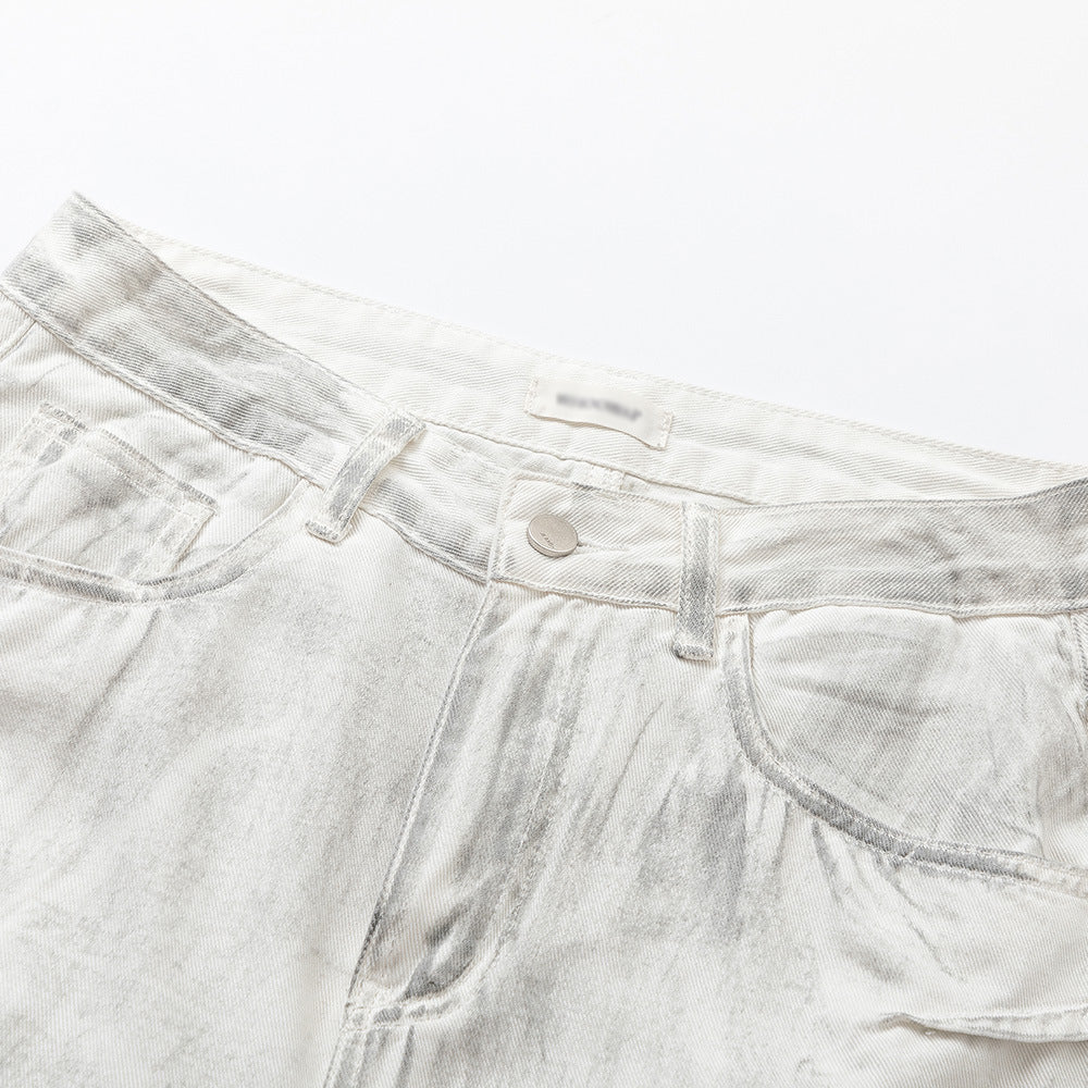 Men's High Street Loose Straight Pleated Trousers