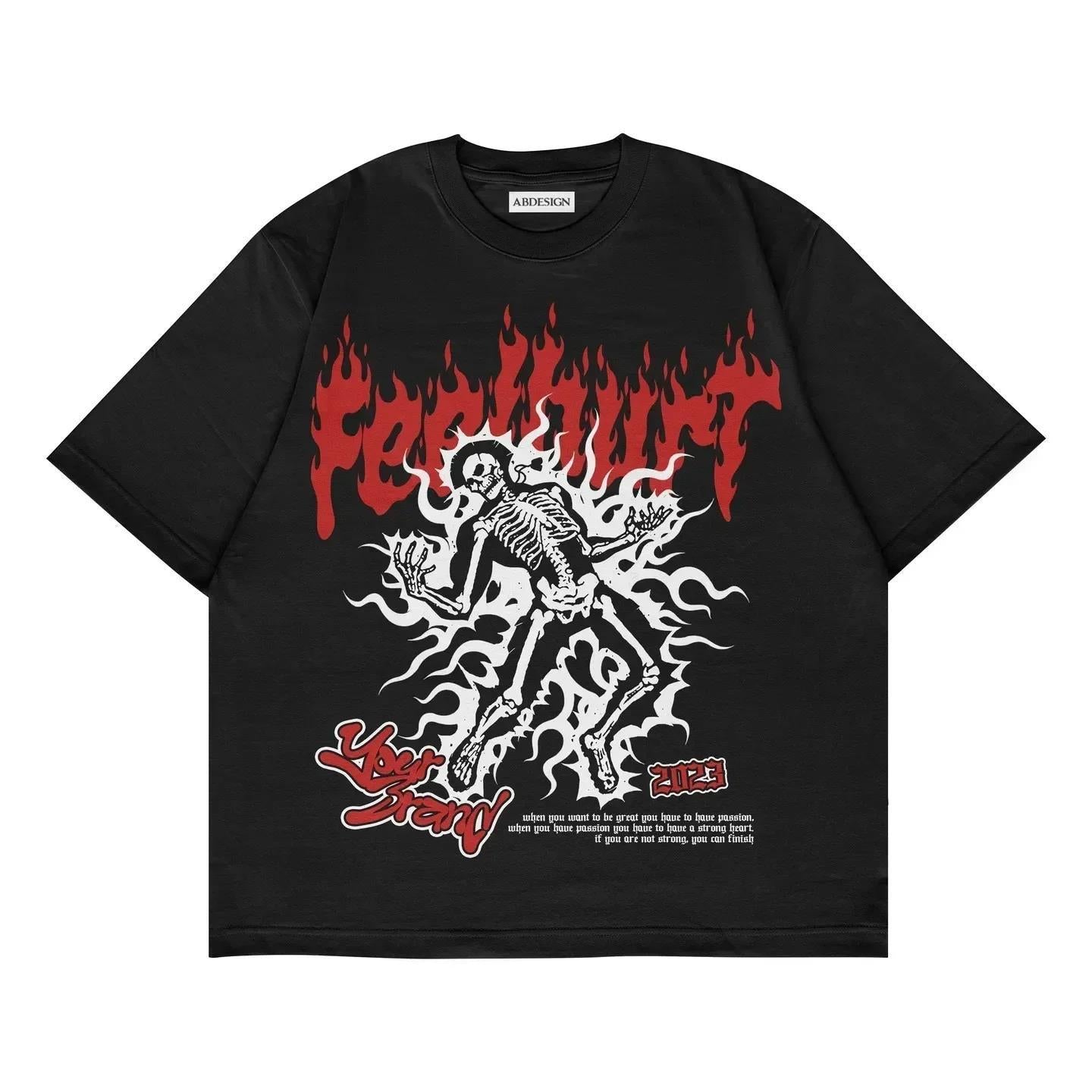 Men's Minimalist Harajuku High Street Pattern T-shirt
