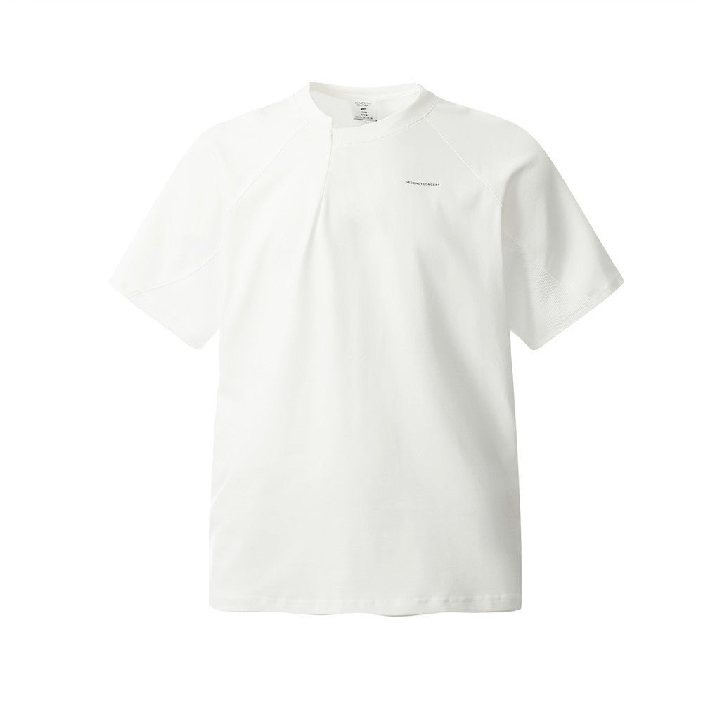 Men's Patchwork Short-sleeved Breathable Sweatshirt