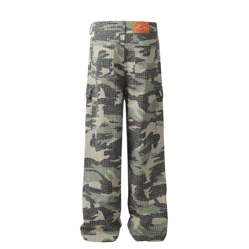 Men's Outdoor Camouflage Sports Fold Paratrooper Pants