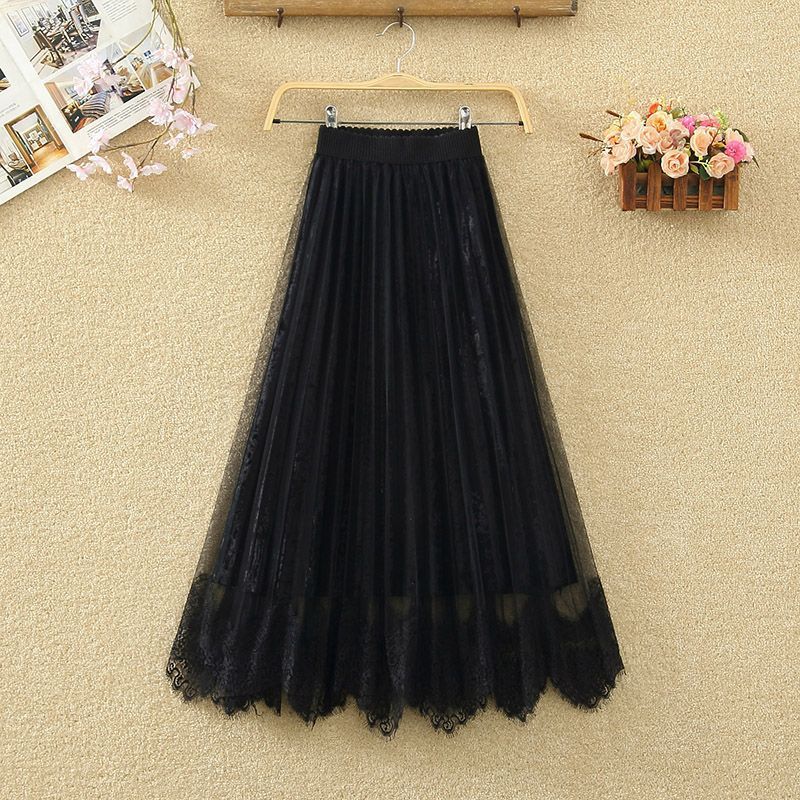 Pleuche Pleated Skirt Women's Autumn And Winter