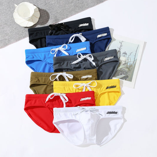 Men's Low Waist Stretch Comfortable Trendy Sexy Swimming Trunks