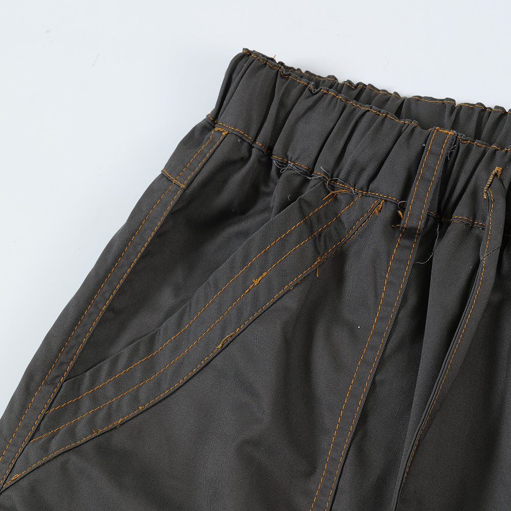 Men's Drawstring Sports Wide Legs Loose Trousers
