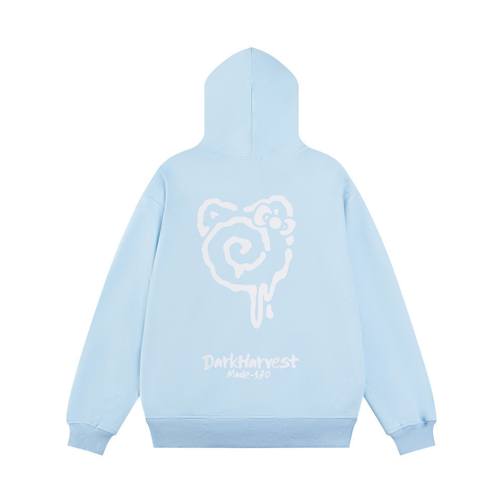 Fashion Personality Cartoon Printed Hoodie Men