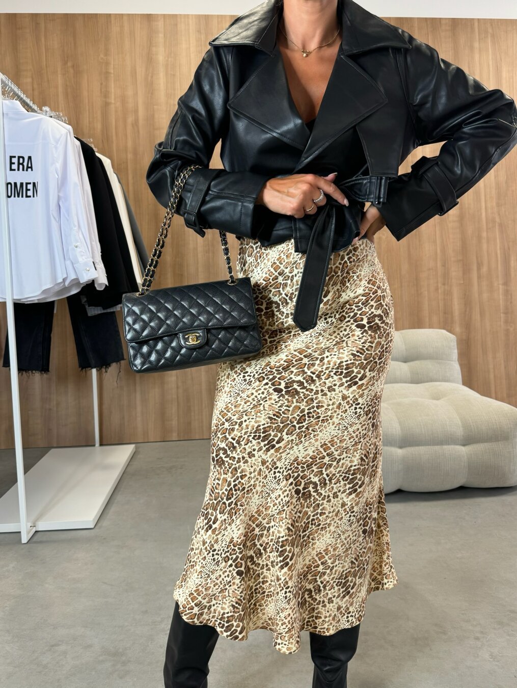 Fashion High Waist Print Women's Skirt