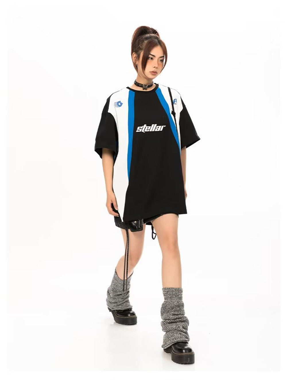 Round Neck Printed Top Ins Fashion Brand Loose Half-sleeved T-shirt