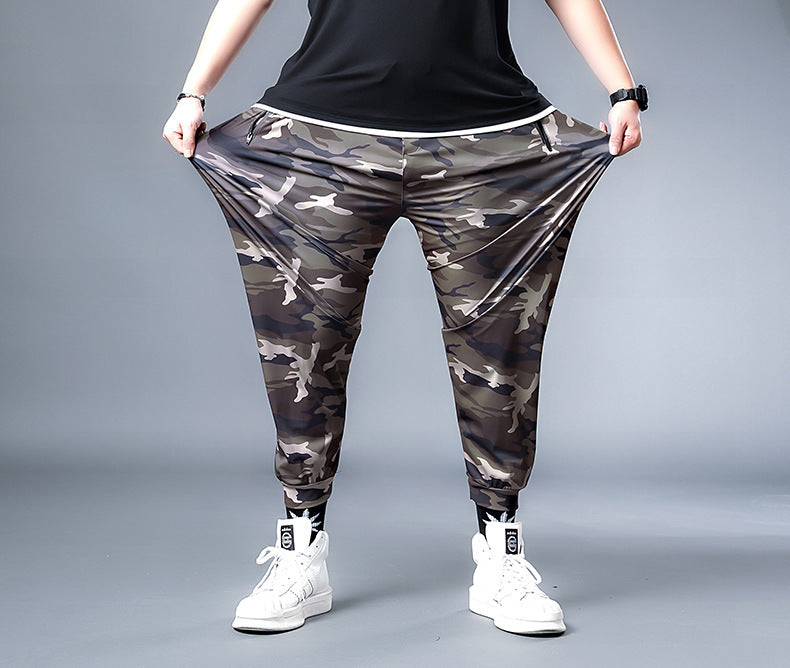 Men's Fashion Ice Silk Camouflage Trousers