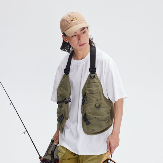 Summer Outdoor Mountain Multi-functional Camping Vest Man
