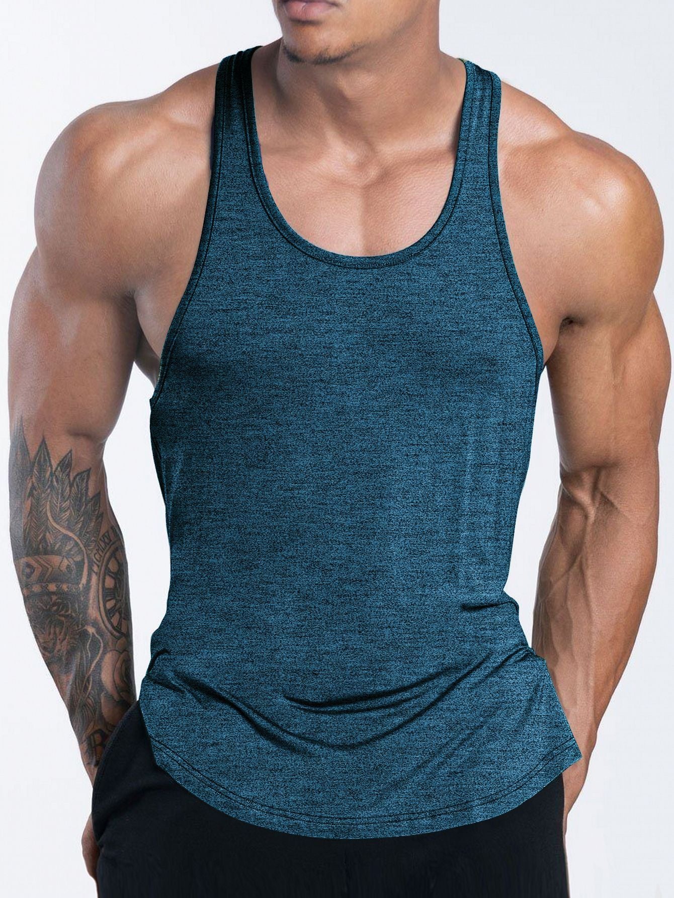 I-shaped Men's Exercise Workout Quick-drying Vest