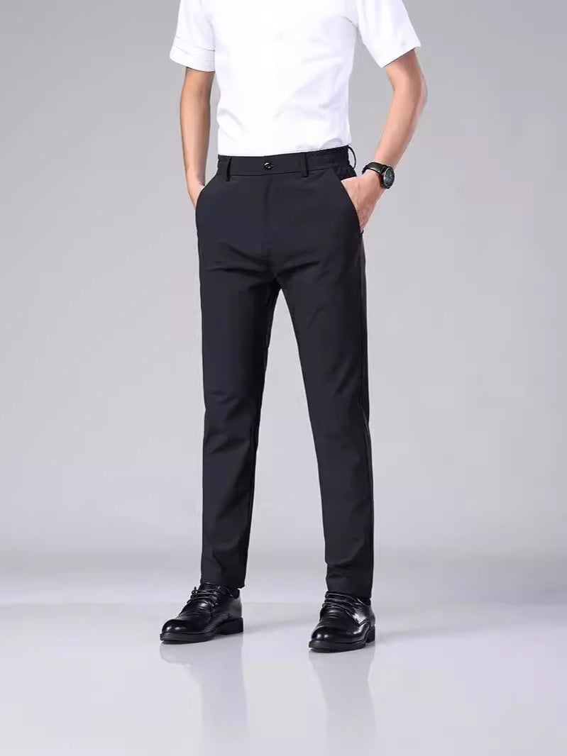 Casual Pants Men's Thin Business Stretch-fit Pants