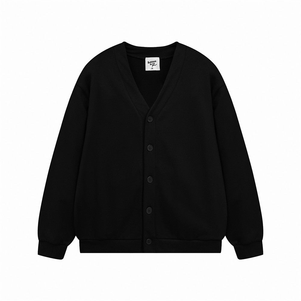 Men's Solid Color Loose-fitting Casual Pullover