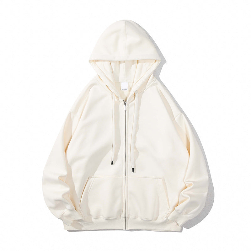 Soft Zipper Hooded Hooded Cardigan Sweater Men