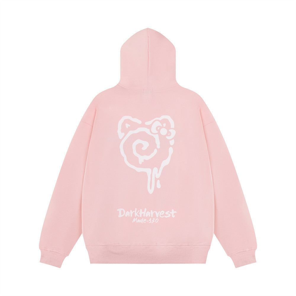 Fashion Personality Cartoon Printed Hoodie Men