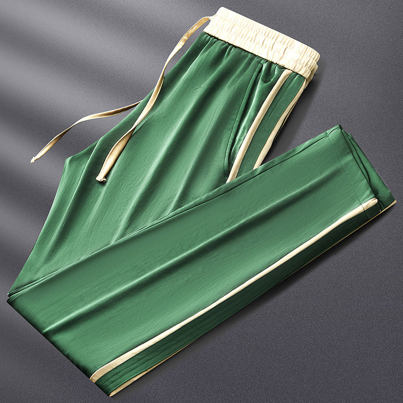 High-end Straight Male Loose Track Pants