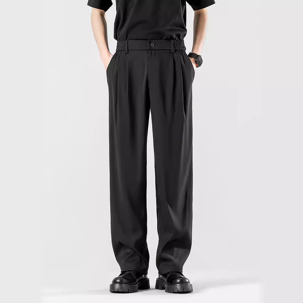 Draping Casual Suit Pants Men's Summer