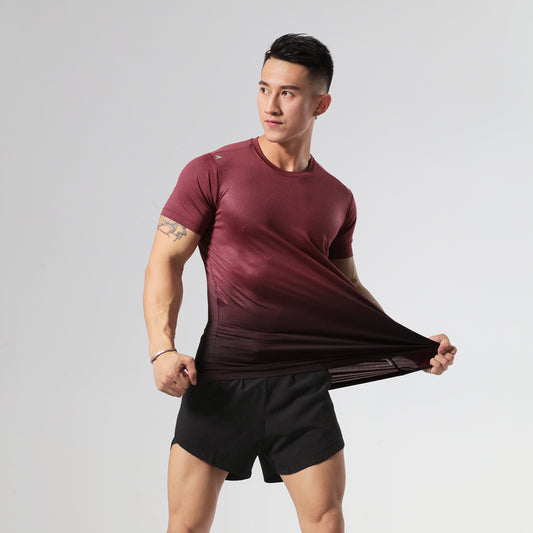 New Workout Sweat Breathable Stretch Sports Quick-drying Top Sports Short Sleeve