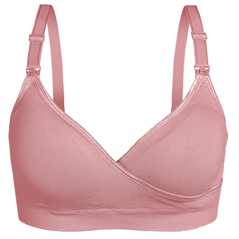 Women's Adjustment Push Up Open Button Cross Nursing Bra