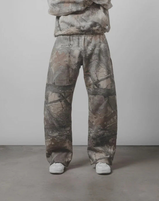 Leaves Camouflage 3D Printed Casual Pants For Men