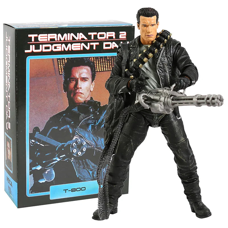 NECA the Terminator T-800 T-1000 Endoskeleton PVC Action Figure Collectible