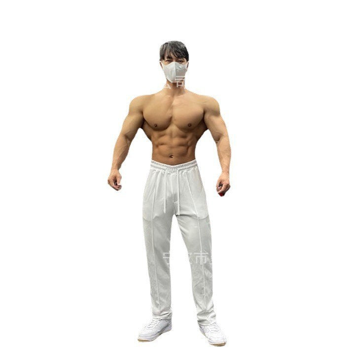 Men's Fashion Sports Fitness Gray Sweatpants