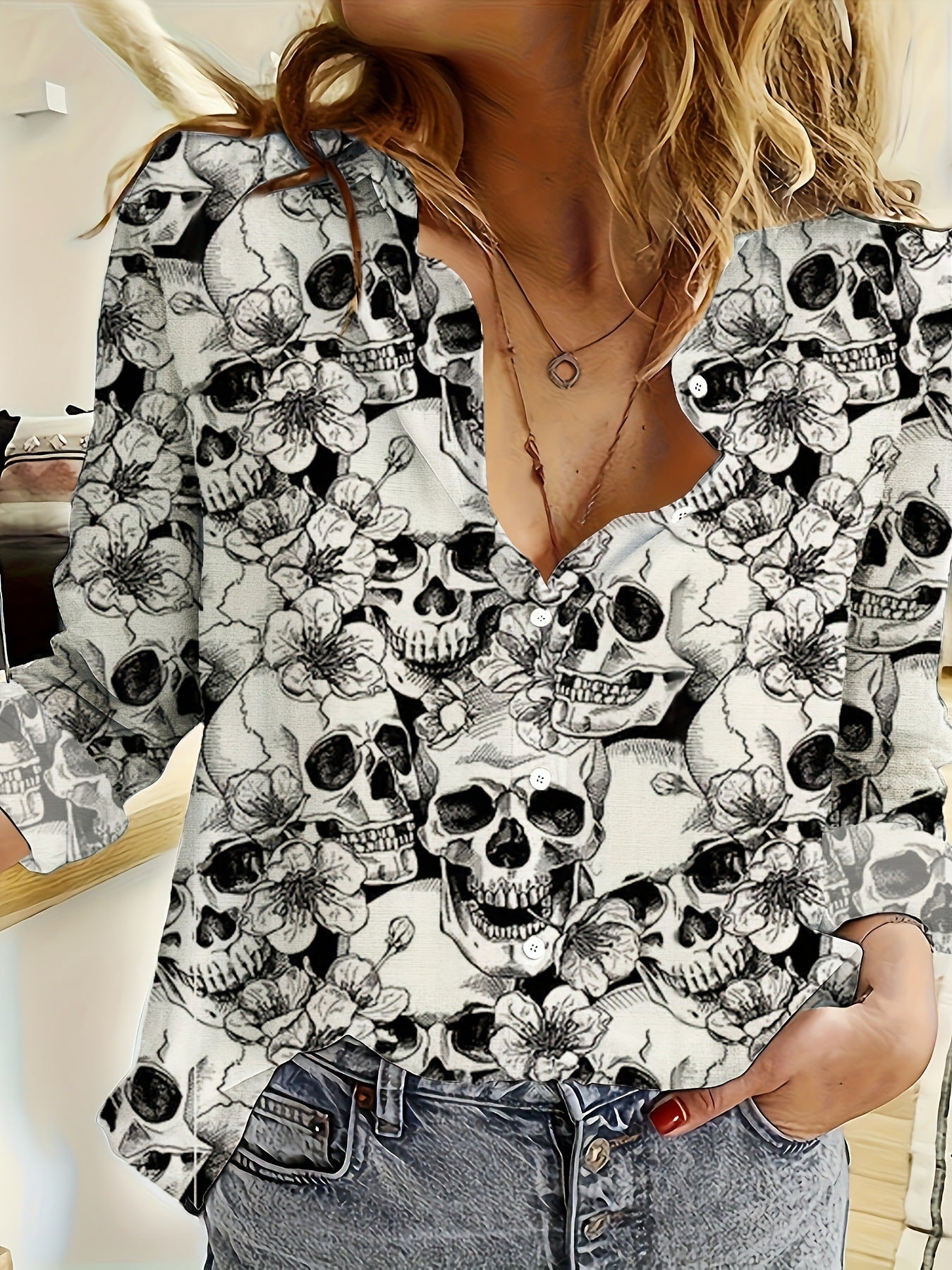 Love Sweet Fresh Casual And Comfortable 3D Digital Printing Loose Oversized Shirt Female