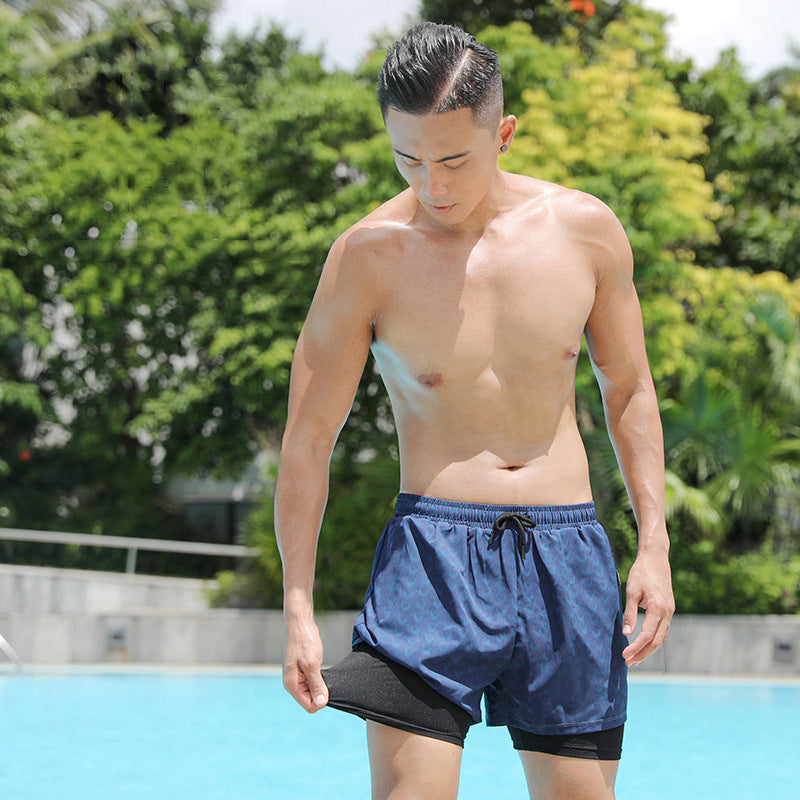 Men's Swim Trunks For Soaking In Hot Springs, Anti Awkward And Loose Fit