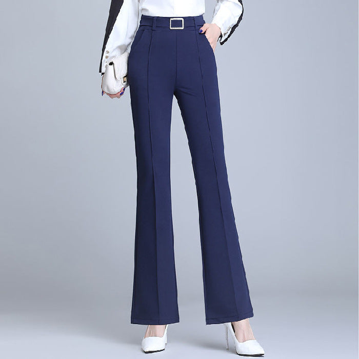 Commuter Casual All-match Wide Leg Pants High Waist Slimming And Straight Draping Effect