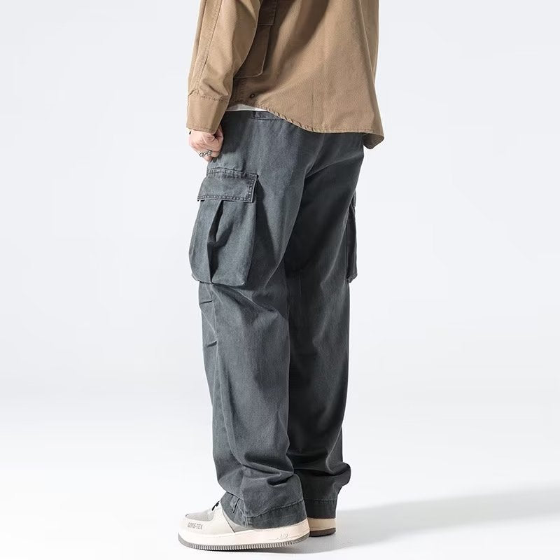 Men's Overalls Fashionable Casual Pants Straight-leg Pants