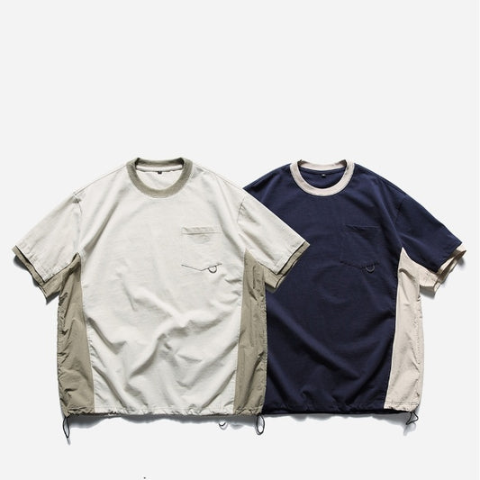 Mountain Outdoor Design Sports T-shirt Men's Loose