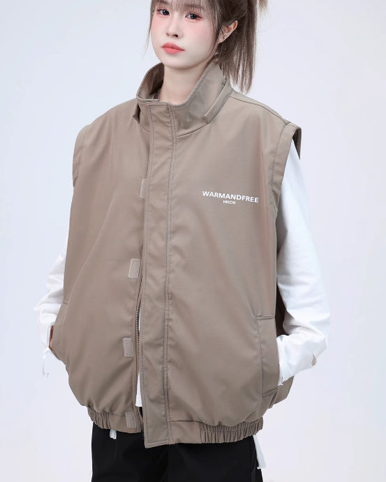 Detachable Sleeve Hooded Jacket Coat