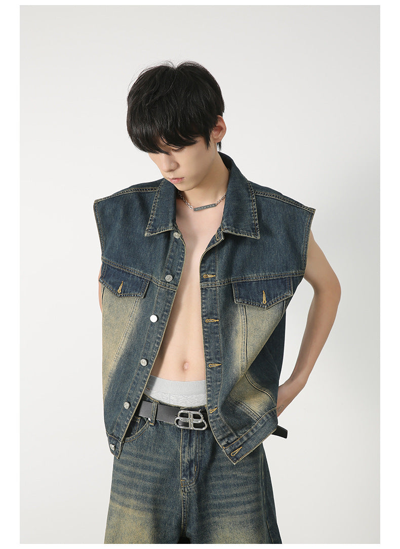 Fashionable Baggy Denim Shorts