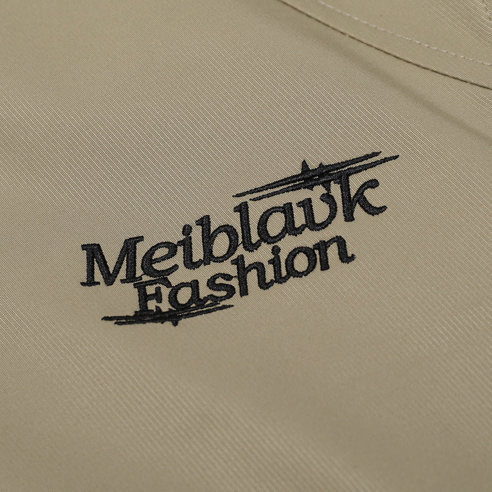 American-style Simple Embroidered Letter Workwear Jacket Fashion Brand Men