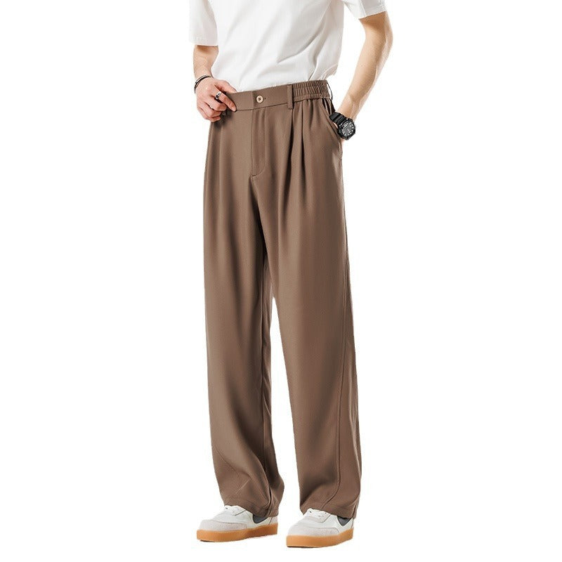 Draping Casual Suit Pants Men's Summer