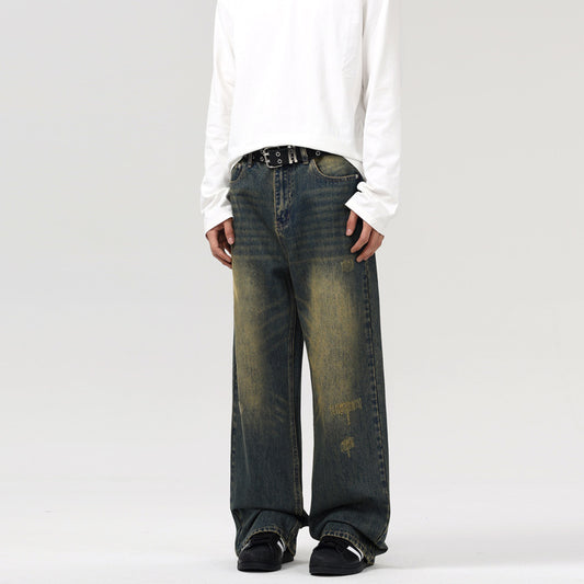 Straight Jeans Loose Wide Leg Pants