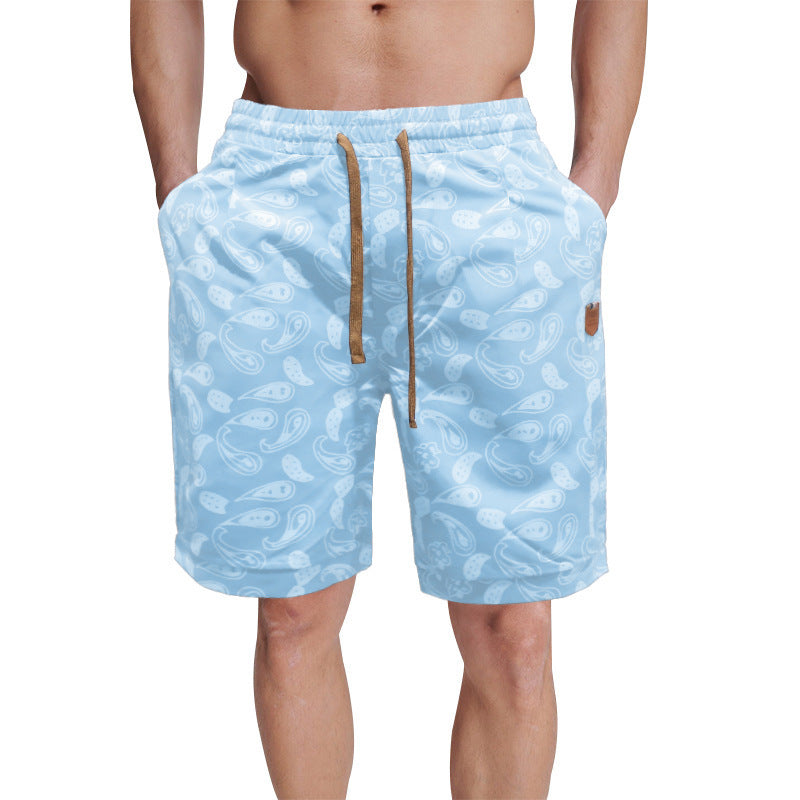 Polyester Casual Shorts Men's Loose