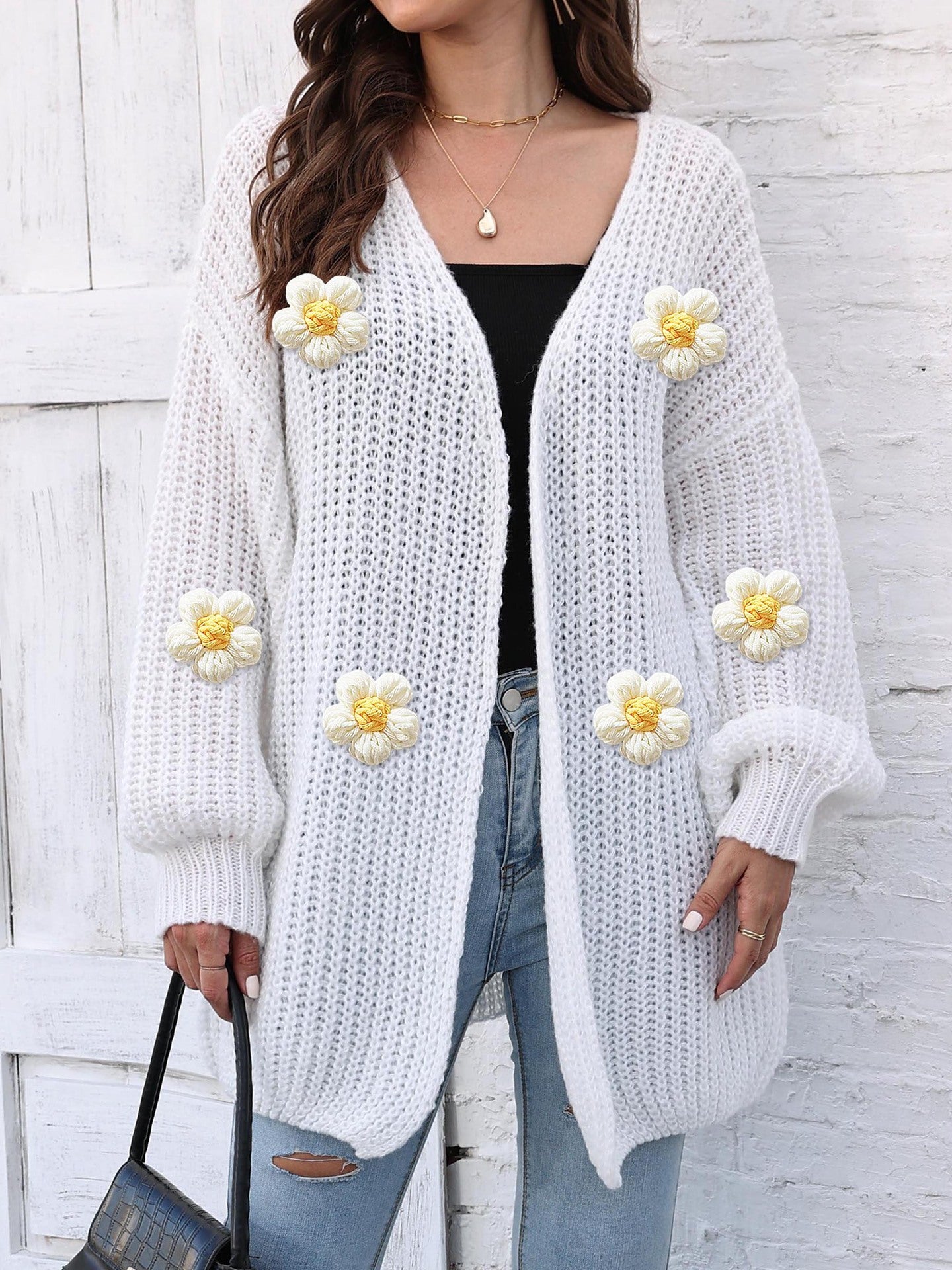 Women's Thick Coat Thick Needle Woven Sweater
