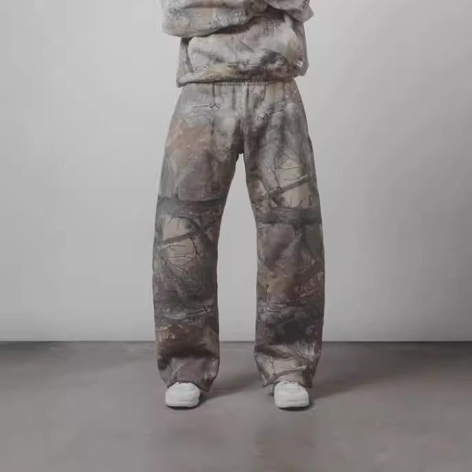 Leaves Camouflage 3D Printed Casual Pants For Men