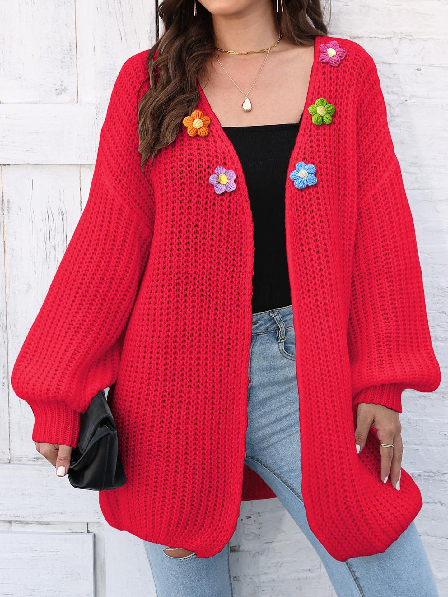 Women's Thick Coat Thick Needle Woven Sweater