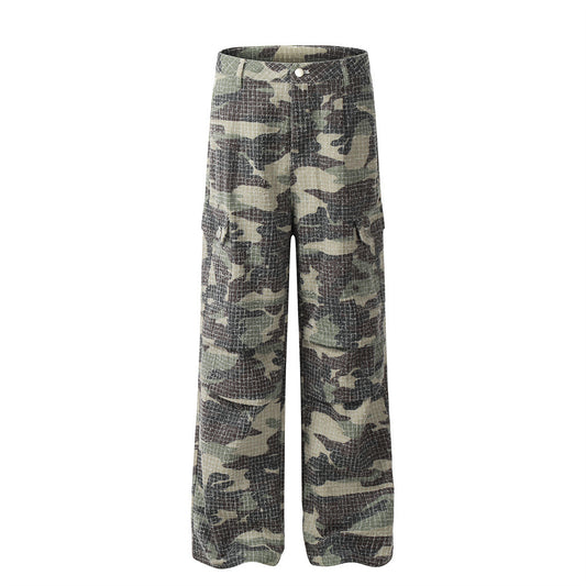 Men's Outdoor Camouflage Sports Fold Paratrooper Pants