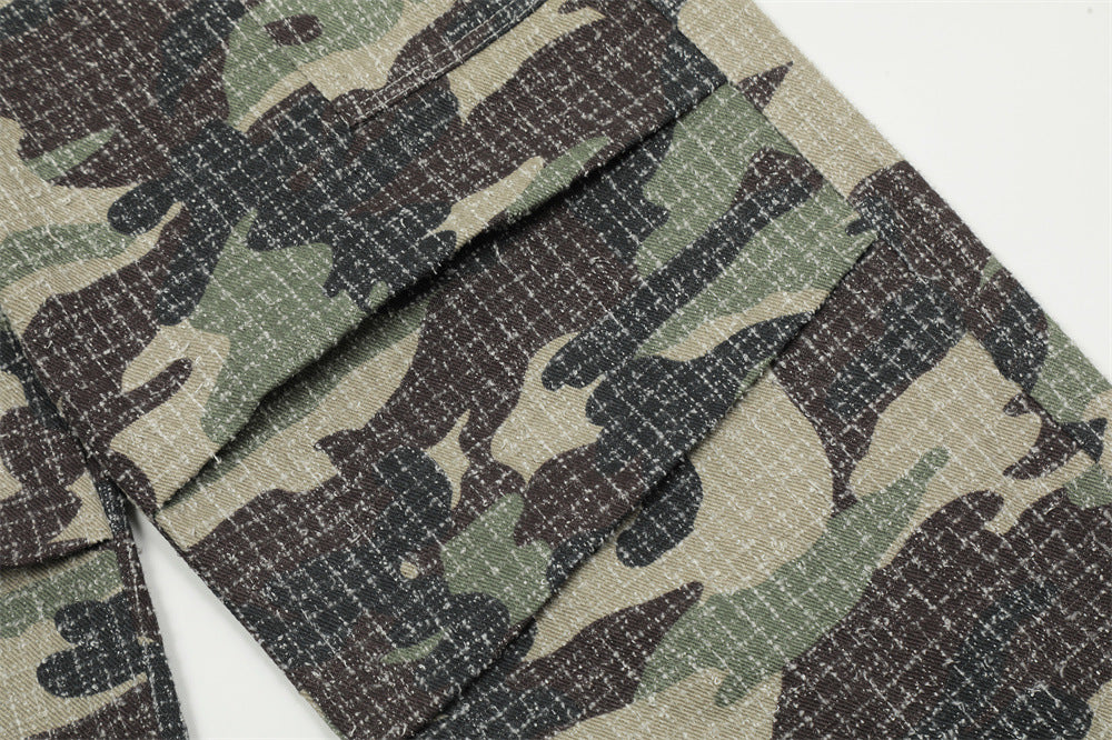 Men's Outdoor Camouflage Sports Fold Paratrooper Pants
