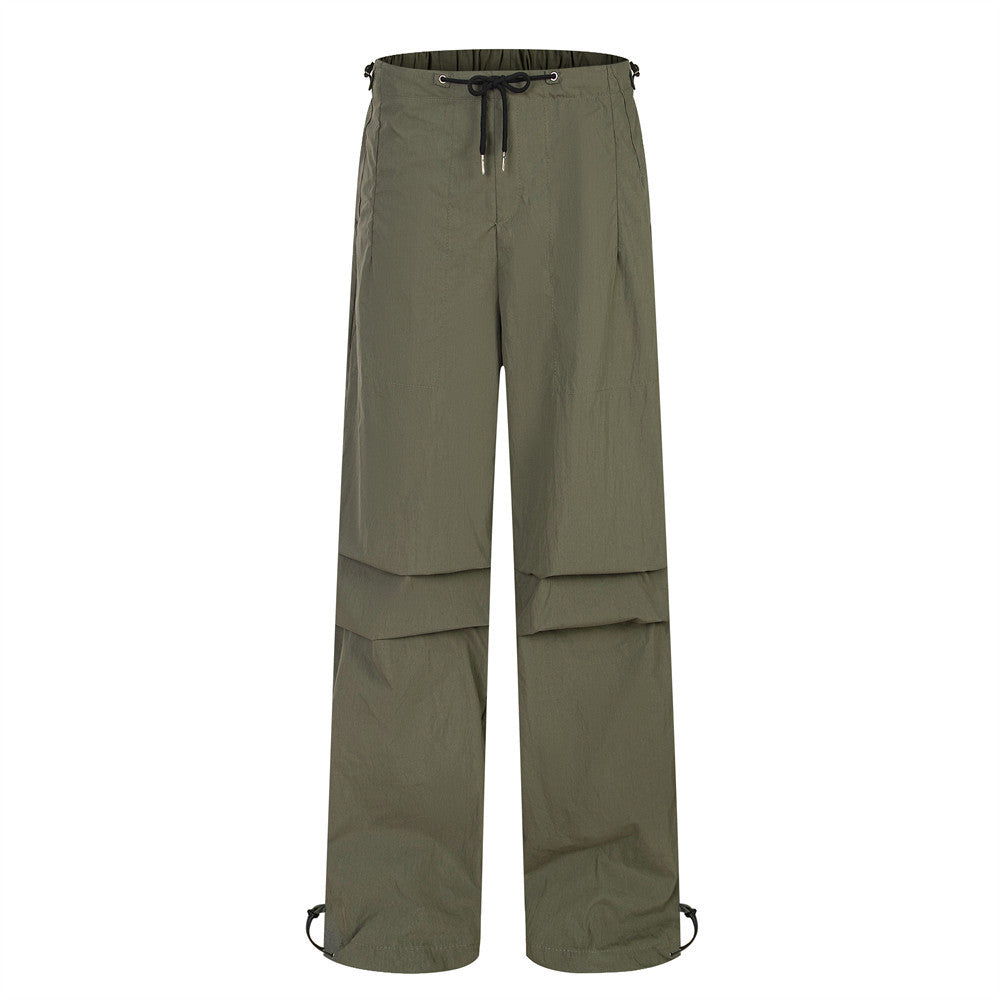 Vibe Fashion Brand Pleated Umbrella Casual Trousers For Men