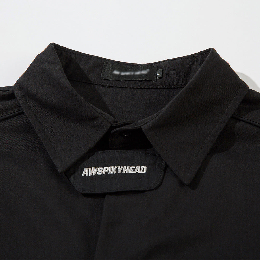 Trendy Brand Handsome Loose Long-sleeved Shirt