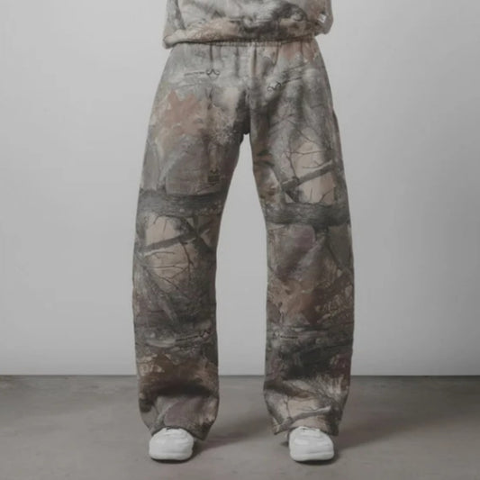 Leaves Camouflage 3D Printed Casual Pants For Men