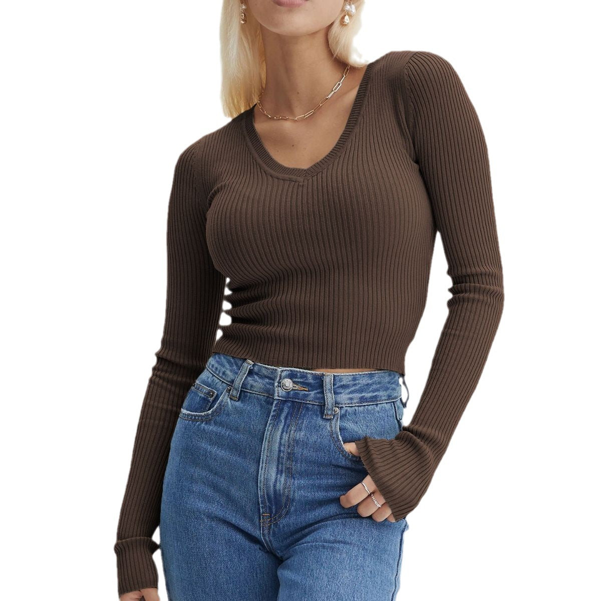 Top Summer Women's Design Long-sleeved Sweater