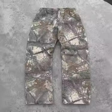 Leaves Camouflage 3D Printed Casual Pants For Men