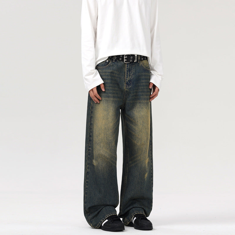 Straight Jeans Loose Wide Leg Pants