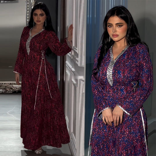 Women's Fashion Personalized Arabic Print Dress