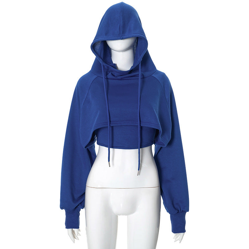 Women's Thick Drawstring Solid Color Drawstring Hoodie