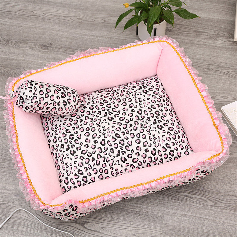 Princess Style Square Round Dog Cat House