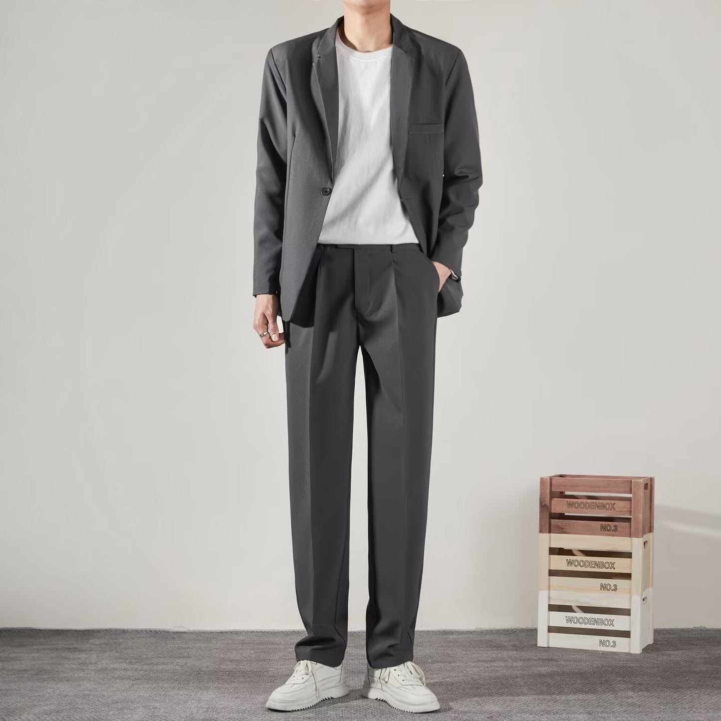 Men's Casual Pants Simple, Loose And Versatile